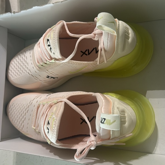 Nike Pink and Yellow Athletic Shoes with Air Max Technology - Picture 4 of 4